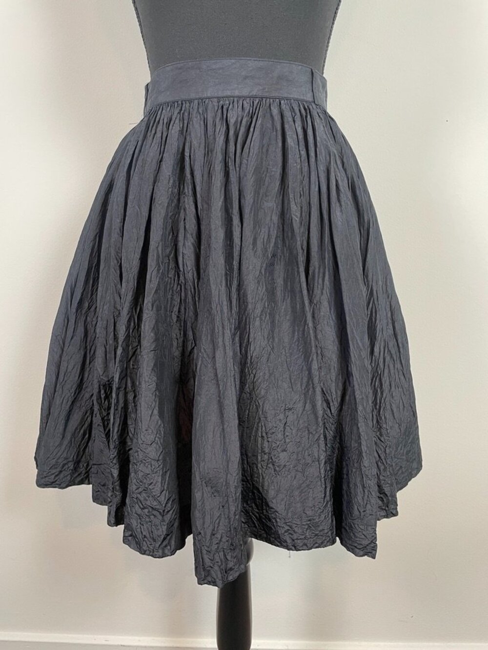 Katharine Hamnett London black 100% silk full skirt, Made in U.K. - Picture 1 of 7